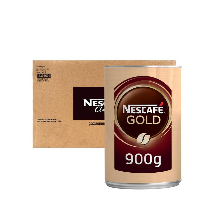 Nescafe Gold Kahve Teneke Kutu 900 gr (6 Adet) resmi