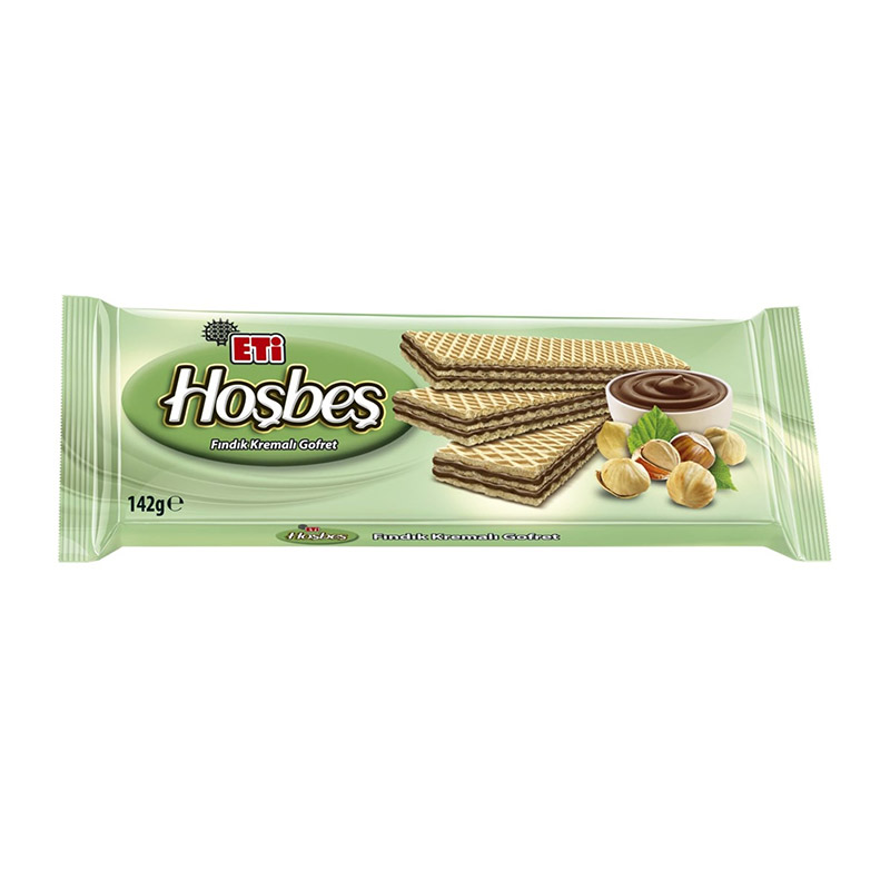 Eti Hoşbeş Fındık Kremalı Gofret 142 gr resmi