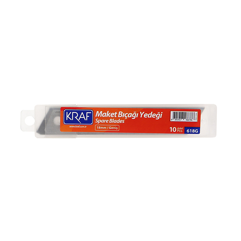 Kraf 618G Maket Bıçağı Yedeği 10'lu resmi