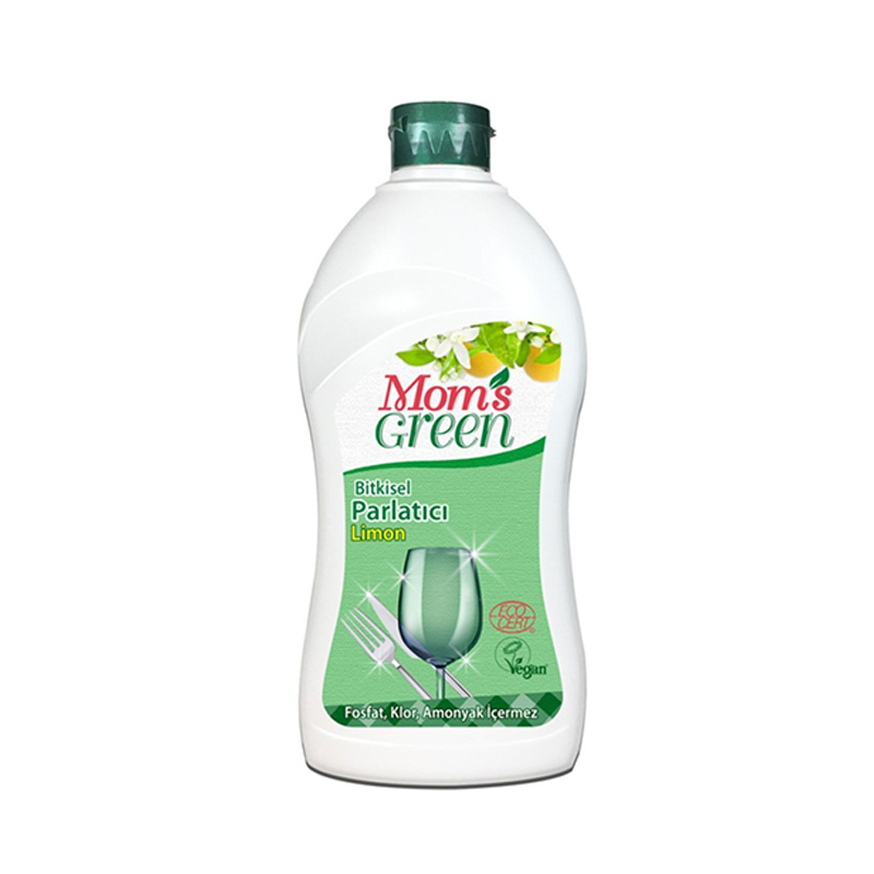 Moms Green Bitkisel Bulaşık Makinesi Parlatıcı Limon 500 ml resmi