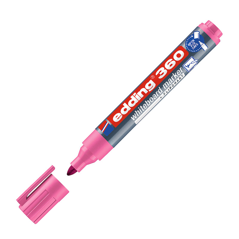 Edding 360 Beyaz Yazı Tahtası Kalemi 1,5 - 3 mm - Pembe resmi