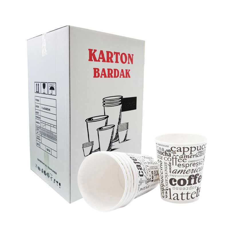 Taroks Karton Bardak 8 Oz 50 li Paket (40 Adet) resmi