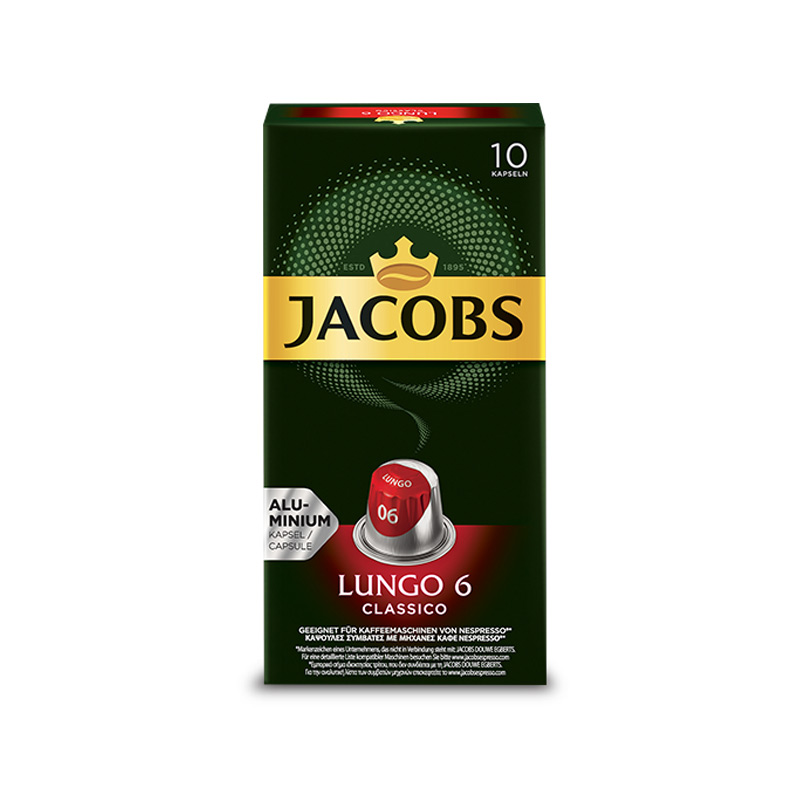 Jacobs Lungo 6 Classic Nespresso Uyumlu Alüminyum Kapsül Kahve resmi