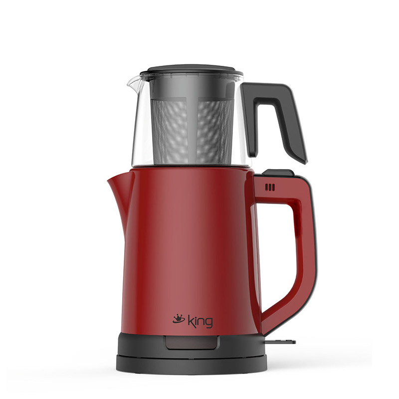 King Team Pro KCM332 Plastik Çay Makinesi 1800 W Kırmızı  resmi