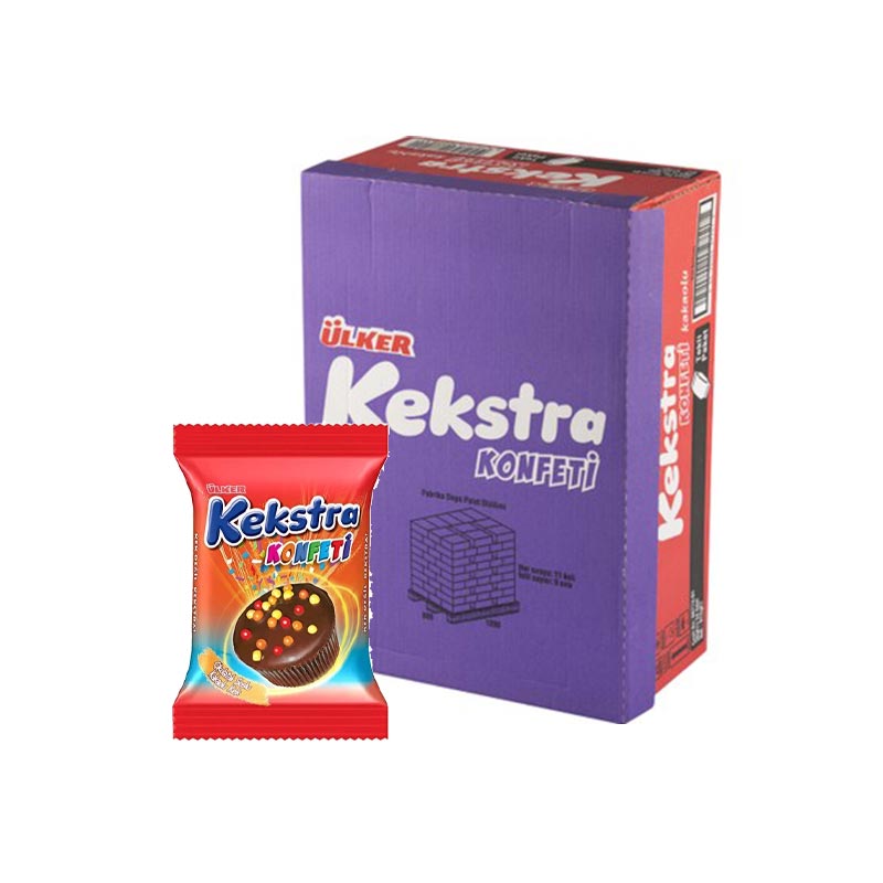 Ülker Kekstra Konfeti Muffin 38 gr (24 Adet) resmi