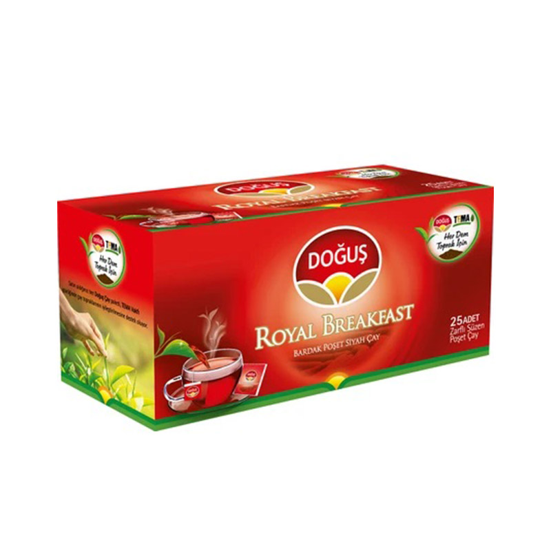 Doğuş Royal Breakfast Süzen Bardak Poşet Çay 25 x 2 gr resmi