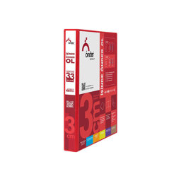 Önder Firma Sunum Klasörü A4 3 cm 4D Mekanizma Kırmızı 2013