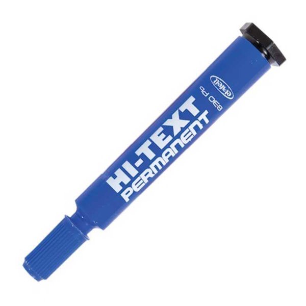 Hi-Text 830-PC Permanent Koli Kalemi Kesik Uçlu - Mavi
