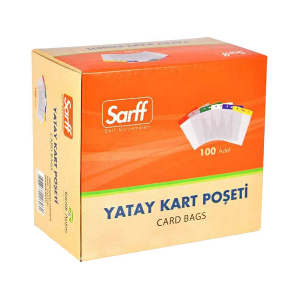 Sarff Kart Poşeti Güvenlik 11 x 12 cm 100'lü Paket Şeffaf 15207019