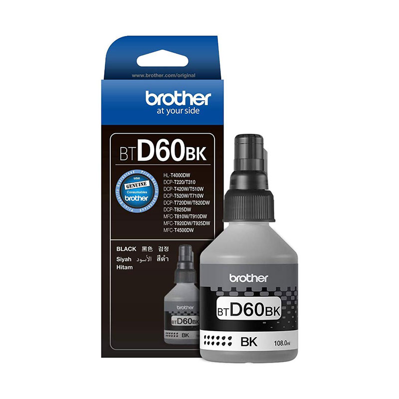 Brother BTD60BK Black Siyah 6.000 Sayfa Şişe Mürekkep resmi