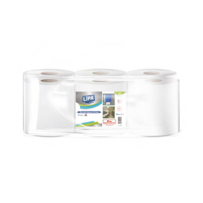 Lipa Eko Hareketli Kağıt Havlu 21 cm x 68 m 4.0 kg 6'lı Paket resmi