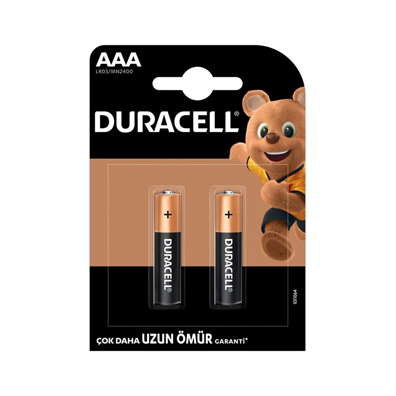 Duracell Alkaline AAA İnce Kalem Pil 2'li Paket resmi