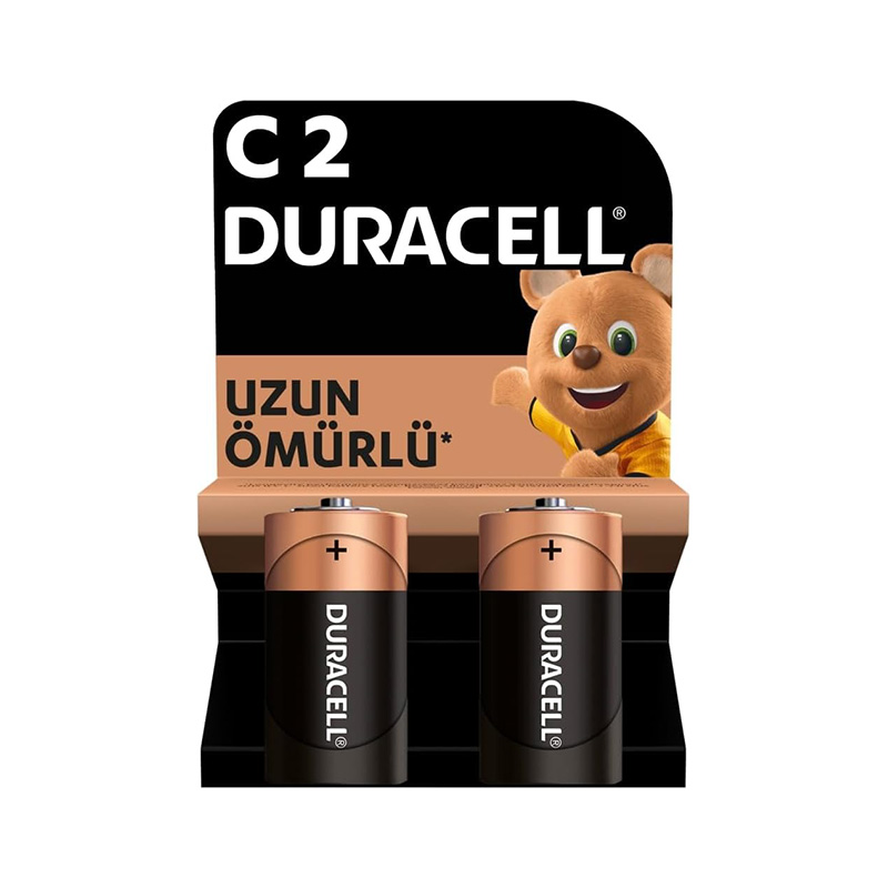 Duracell Alkaline C Orta Boy Pil LR14 / MN1400 2'li Paket resmi