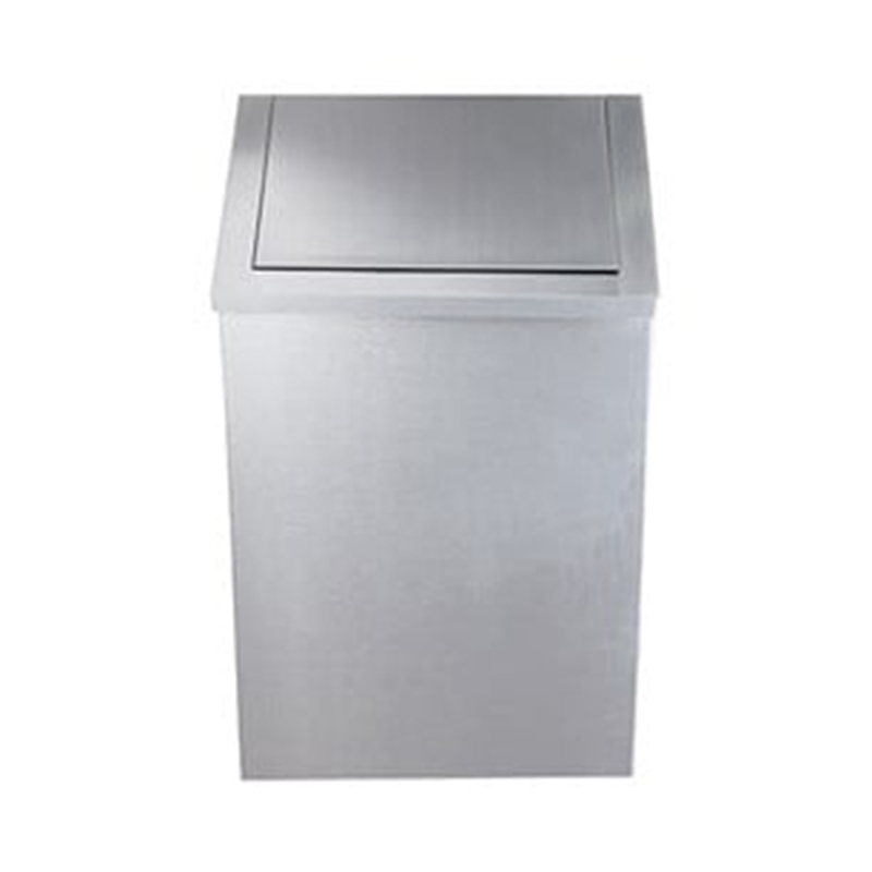 Maxiflow Sallanır Kapak Paslanmaz Çöp Kovası 430 -13315 54 Lt resmi