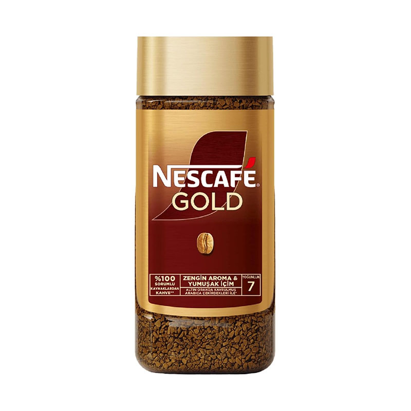 Nescafe Gold Çözünebilir Kahve 200 gr Cam Kavanoz resmi