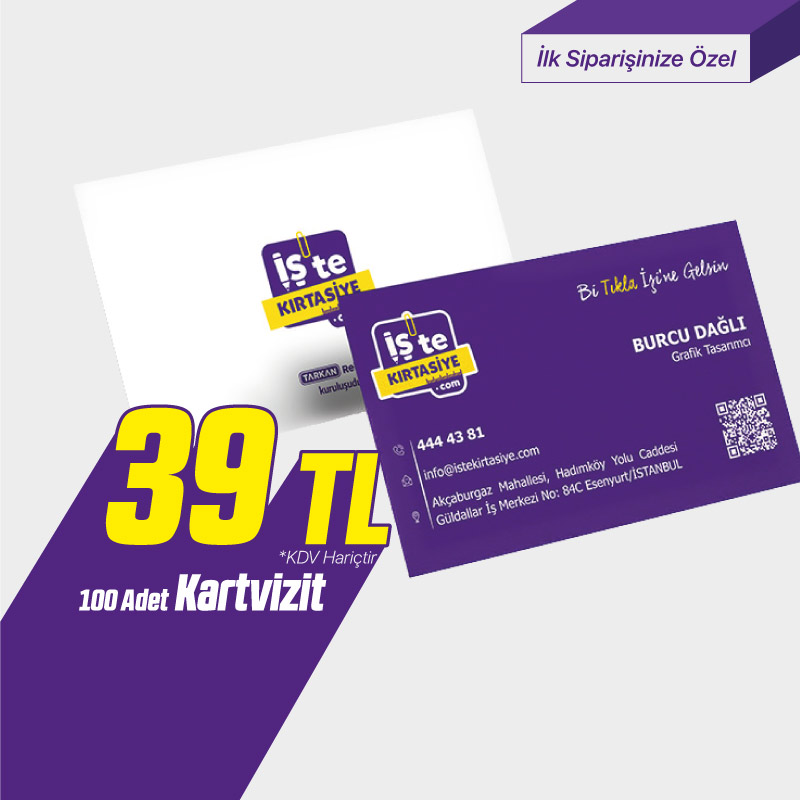 100 Adet Kartvizit resmi
