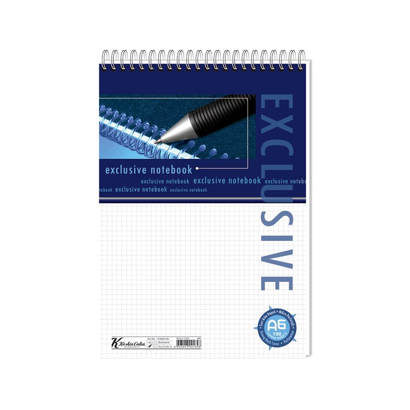 Keskin Color Exclusive Spiralli Bloknot Defter A6 80 Yaprak Kareli resmi