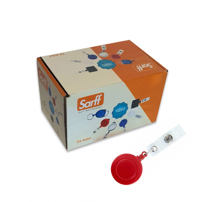 Sarff Yoyo Yuvarlak Kancalı Eko Kırmızı 15311048 (25 Adet) resmi