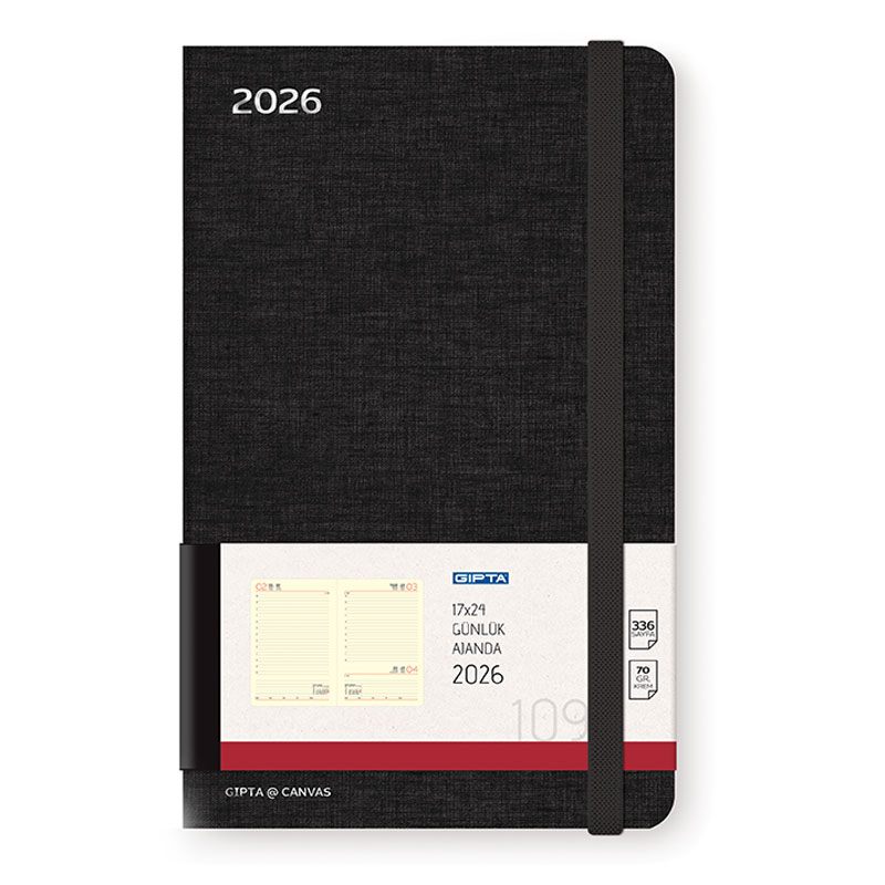 Gıpta 2026 Sunday Diary 2025 Günlük Ajanda 17 x 24 cm 109-SNK resmi