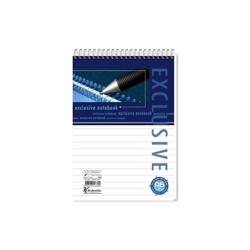 Keskin Color Exclusive Spiralli Bloknot Defter A6 80 Yaprak Çizgili resmi