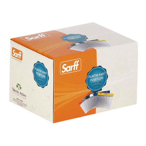 Sarff Kart Poşeti Yatay 7,5 x 9,5 cm 100'lü Paket Şeffaf 15207003