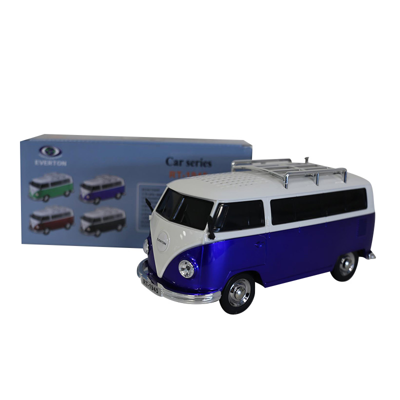 Everton RT-1945 Mavi Arabalı Bluetooth Fm Usb Aux Şarjlı Nostaljik Radyo resmi