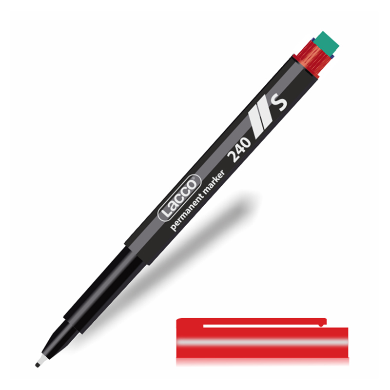 Lacco 240 Asetat Kalemi Silgili 0.3 mm Kırmızı resmi