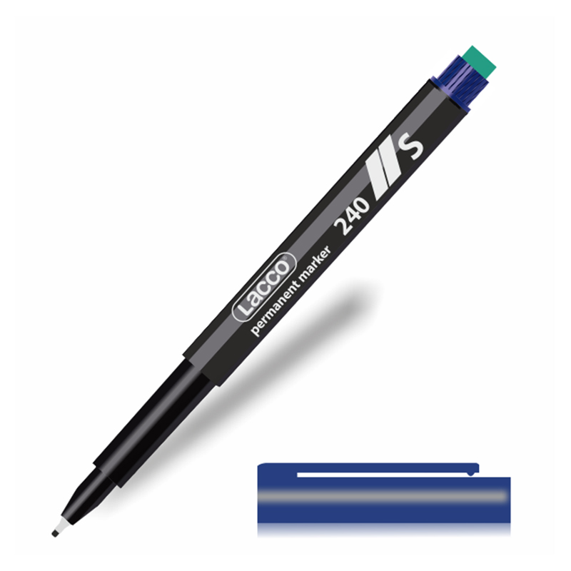 Lacco 240 Asetat Kalemi Silgili 0.3 mm Mavi resmi