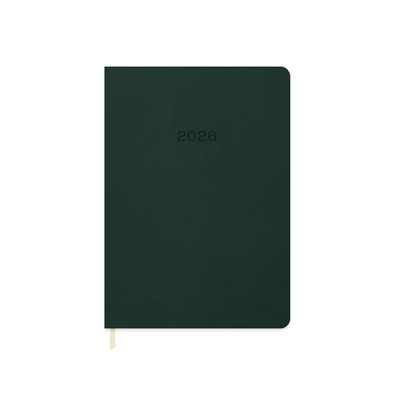 Keskin Color 2026 Günlük Termo Deri Ajanda 16 x 24 cm - Yeşil resmi