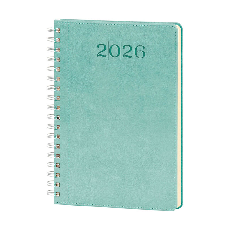 İşte Kırtasiye 2026 Darıca Spiralli Haftalık Ajanda 20 x 28 cm Turkuaz resmi