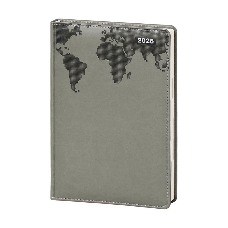 İşte Kırtasiye Kandilli 2026 Dikişli Günlük Ajanda 17 x 24 cm Füme  resmi