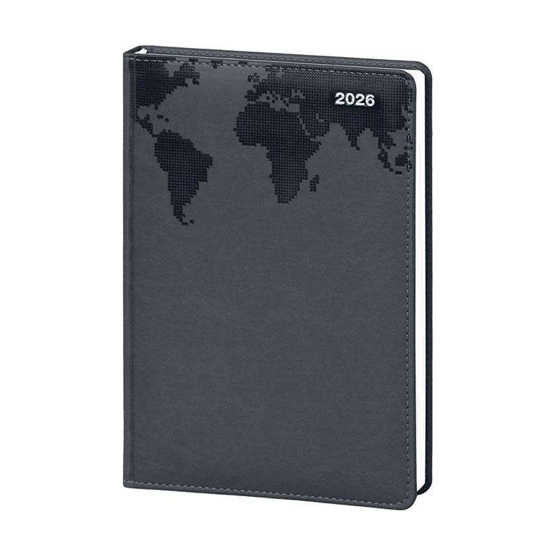 İşte Kırtasiye Kandilli 2026 Dikişli Günlük Ajanda 17 x 24 cm Siyah  resmi