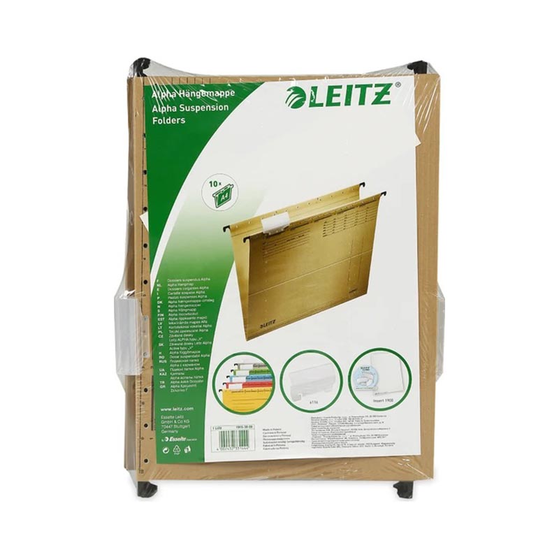 Leitz L-1915 Alpha Telsiz Askılı Dosya A4 Kraft (10 Adet) resmi