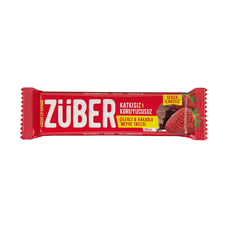 Züber Meyve Bar Çilekli Kakaolu 40 gr resmi
