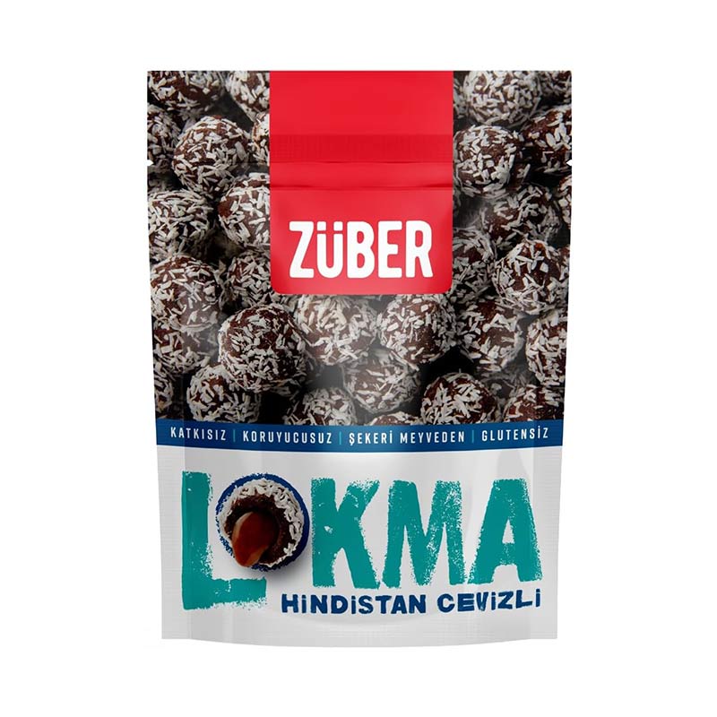 Züber Lokma Hindistan Cevizi Kakao Fındık 95 gr resmi