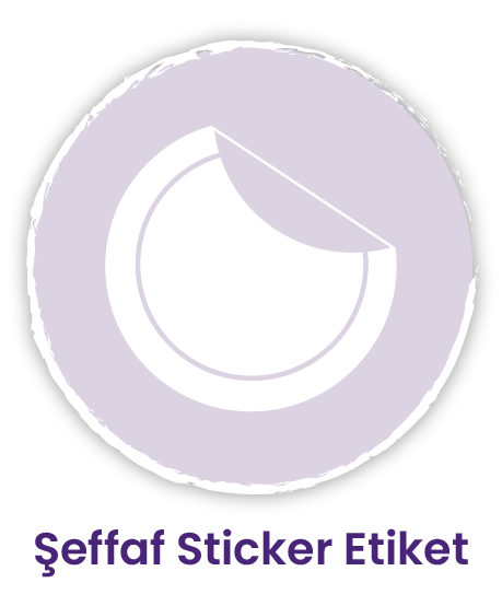 Şeffaf Sticker Etiket kategorisi için resim