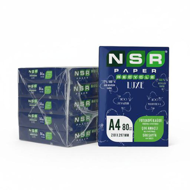 NSR Lüx Geri Dönünüşüm Fotokopi Kağıdı A4 80gr (5 Adet) resmi
