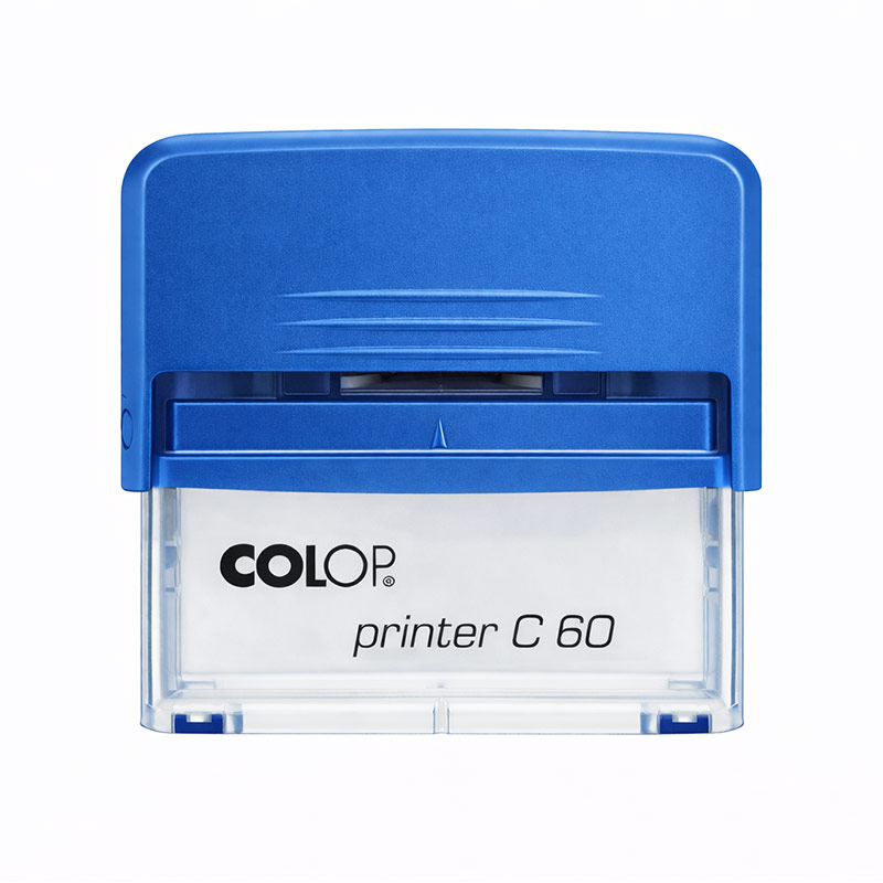 Colop C60 Otomatik Kaşe 37x76 mm Mavi Keçe resmi