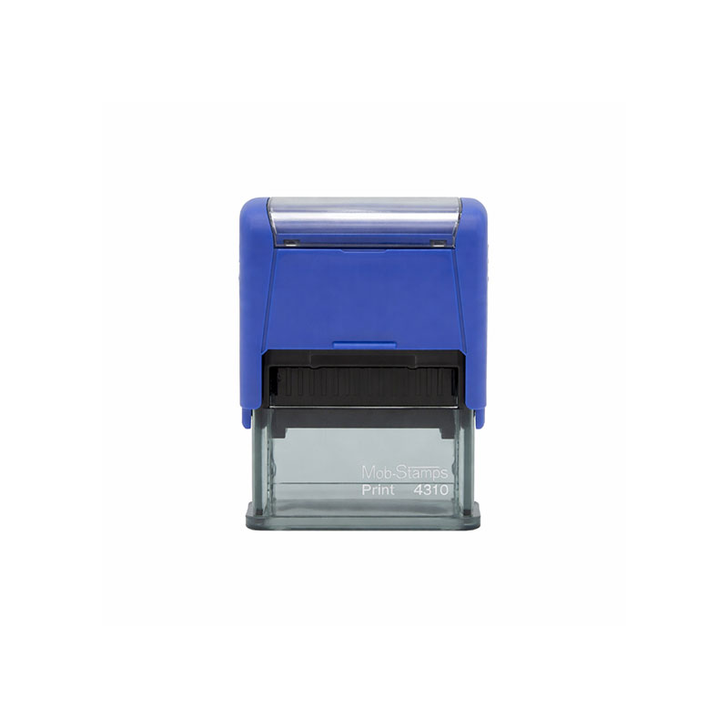 Mobi Stamps 4310 Otomatik Kaşe 10x26 mm Mavi Keçe  resmi