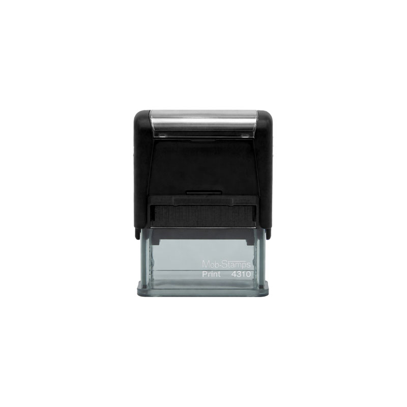 Mobi Stamps 4310 Otomatik Kaşe 10x26 mm Siyah Keçe  resmi