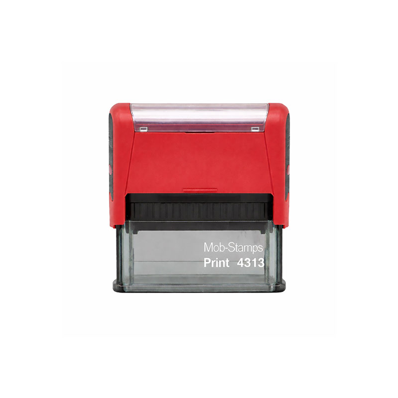Mobi Stamps 4313 Otomatik Kaşe 22x58 mm Kırmızı Keçe  resmi