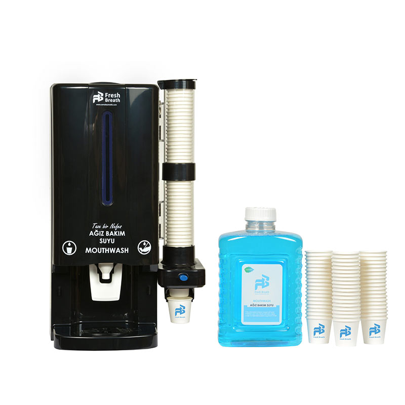 Fresh Breat Ağız Bakım Seti 6'lı 1,5 lt Ağız Bakım Suyu + 600'lü Bardak resmi