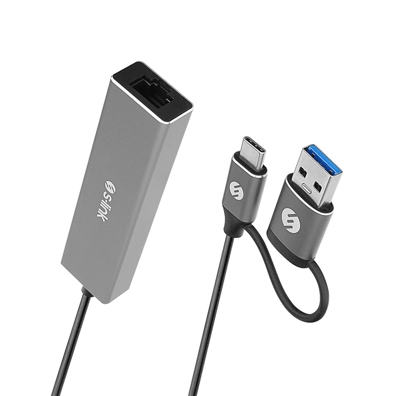 S-link SW-U332 Type-C - USB3.0 3 Port Ethernet Adaptör resmi
