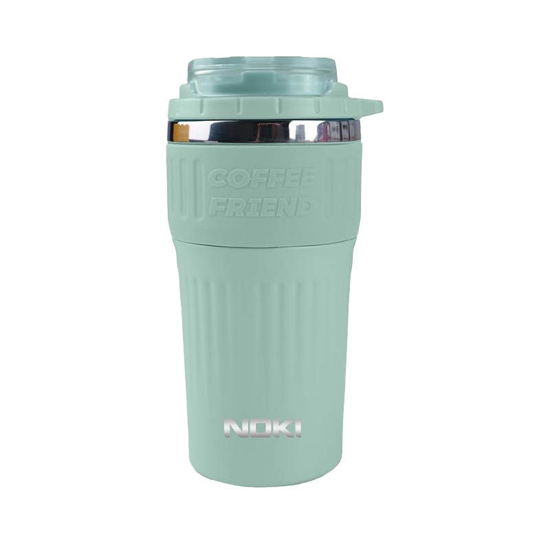 Noki Premium Paslanmaz Çelik Termos Kahve Kupası 500 ml Yeşil resmi