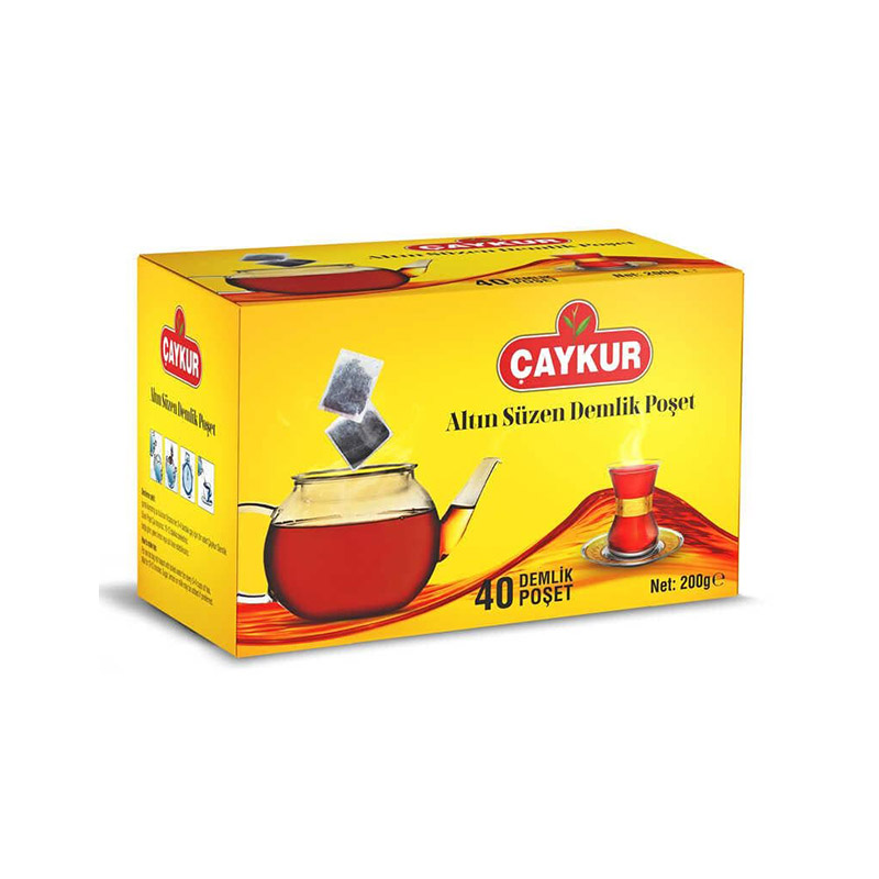 Çaykur Demlik Poşet Çay 200 gr 40'lı Paket resmi