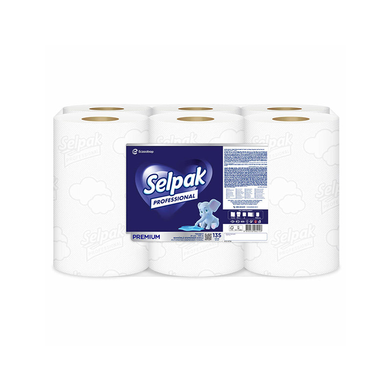 Selpak Touch Professional Sensörlü Havlu 21 cm 135 mt 6'lı resmi