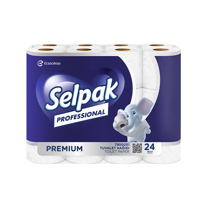 Selpak Professional Premium Tuvalet Kağıdı 3 Katlı 24'lü 7606647 (3 Adet) resmi