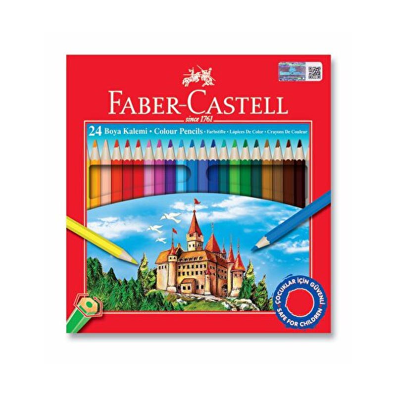Faber Castell Kuru Boya Redline Karton Kutu 24 lü resmi