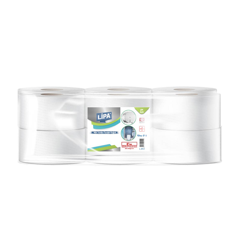 Lipa Mini Jumbo Tuvalet Kağıdı 4.0 kg 96 m - 12'li Paket resmi