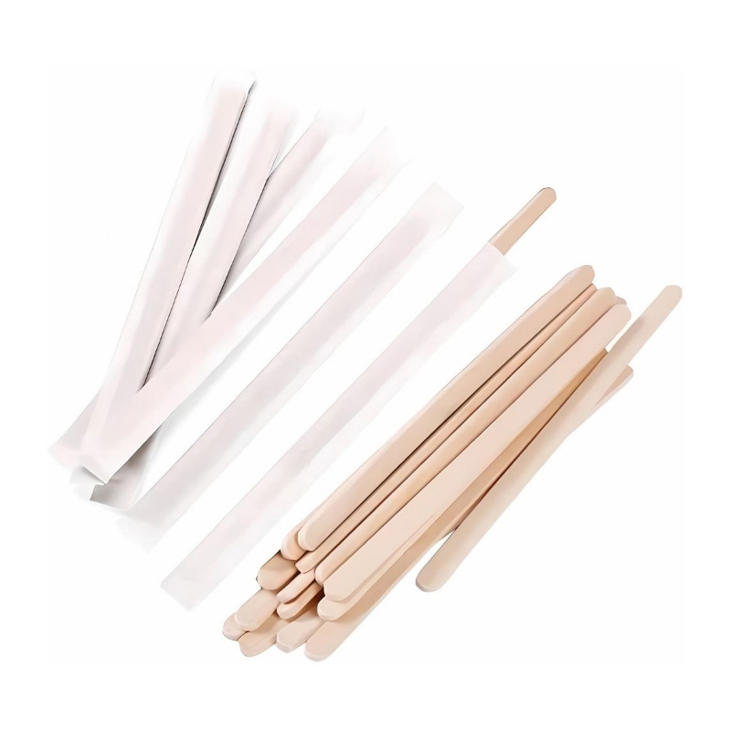 Asorty Ahşap Kağıt Sargılı Karıştırıcı 11 cm 250'li resmi